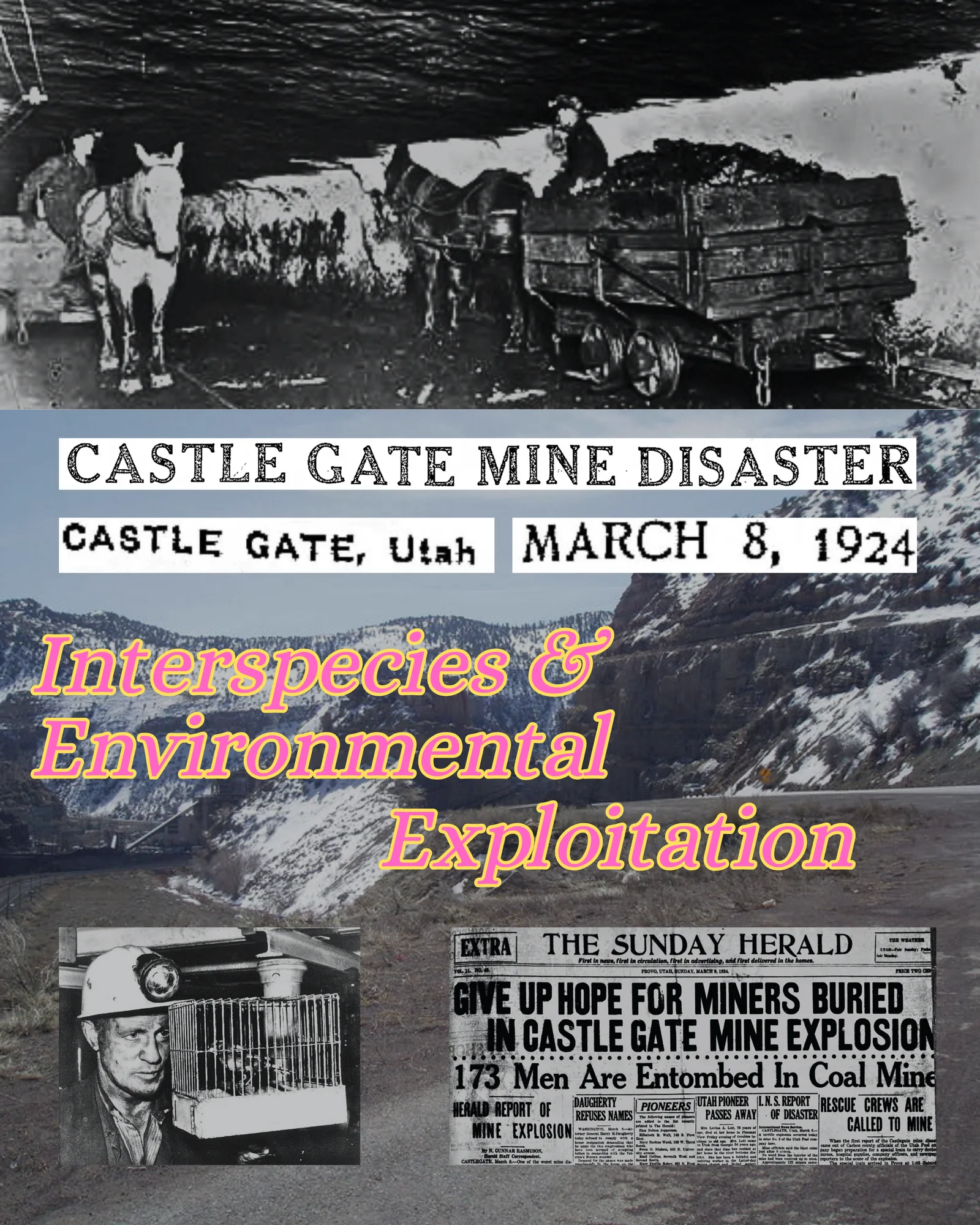Cover panel of the Castle Gate Mine Disaster story