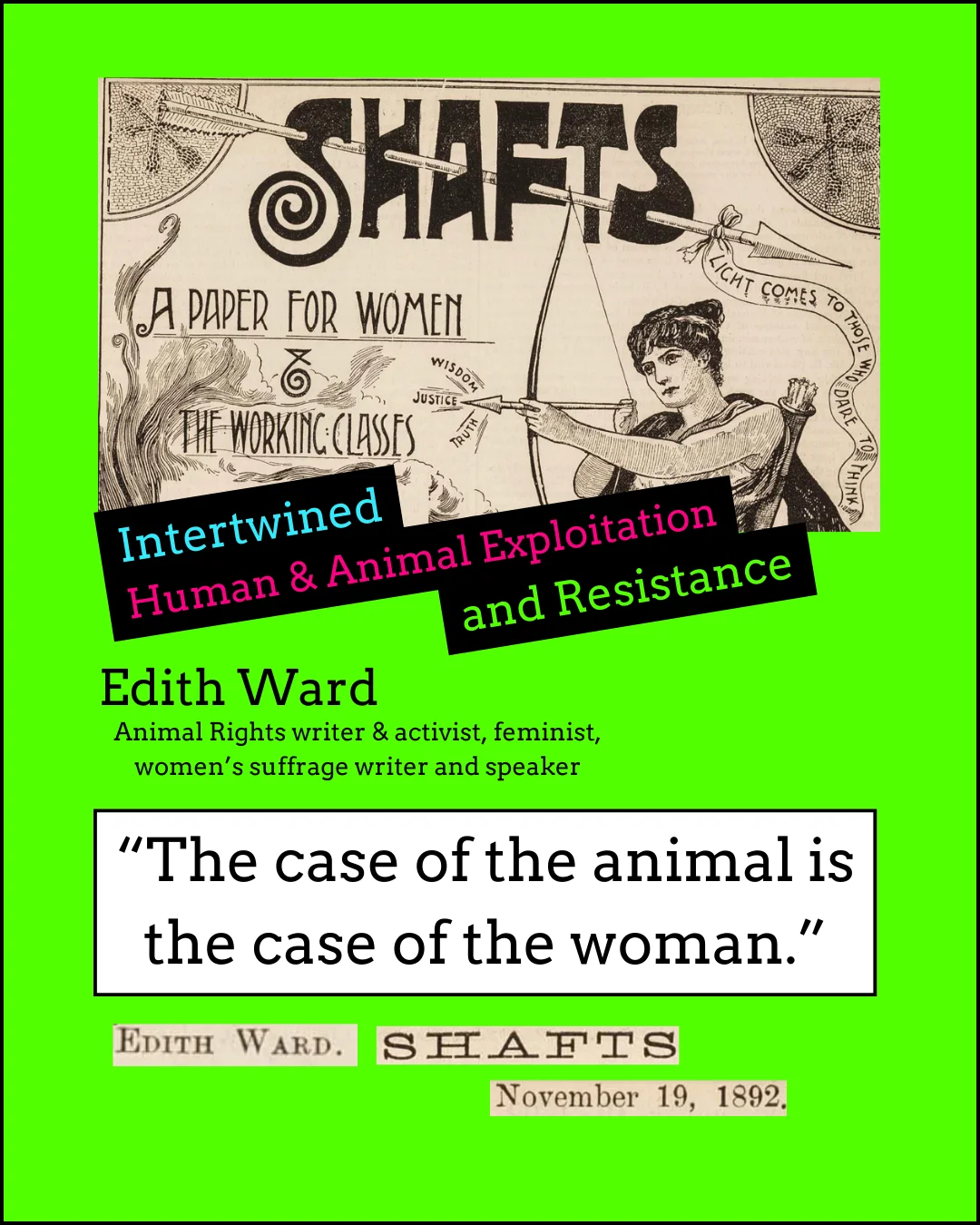 Cover panel of the Edith Ward story
