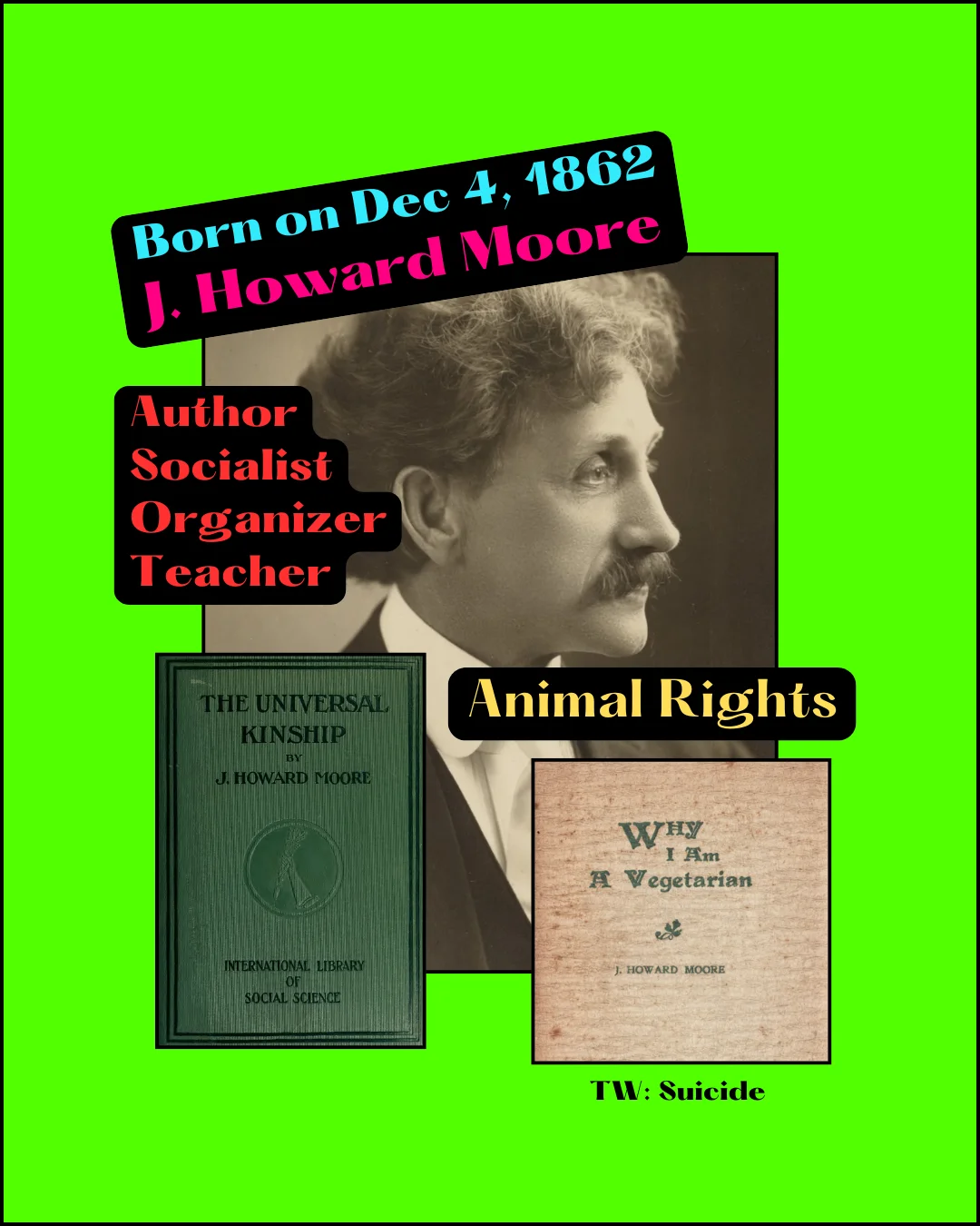Cover panel of the J. Howard Moore story