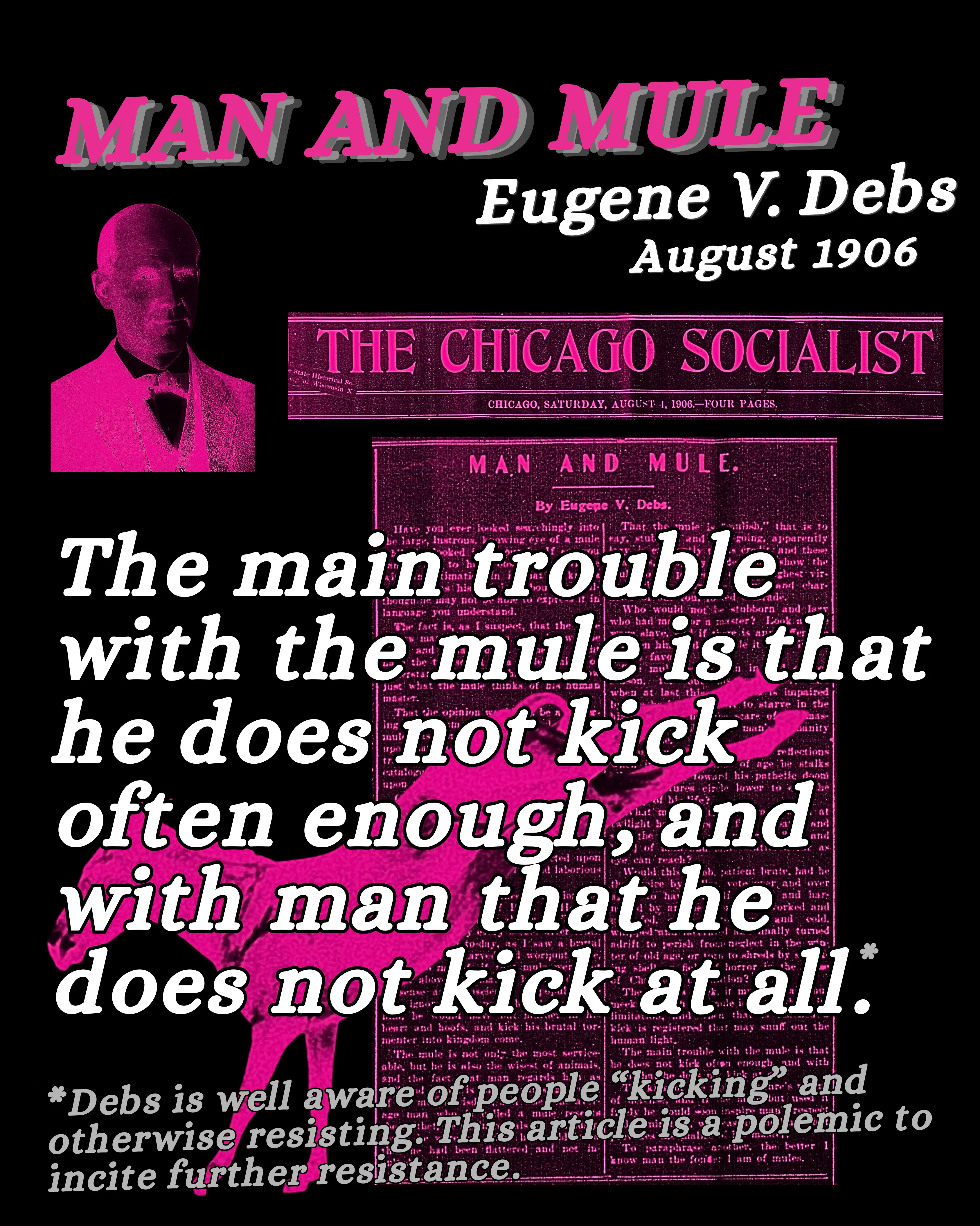 Cover of the Man and Mule zine